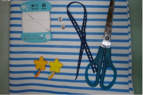 手工DIY清爽条纹餐巾纸盒套