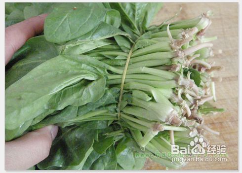 菠菜拌香干的做法