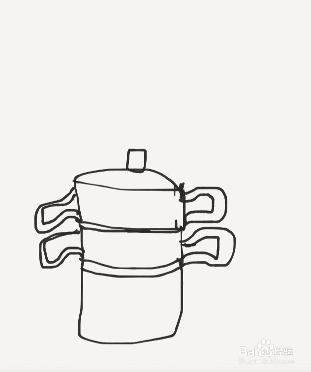 涂鸦系列之如何画家用蒸锅