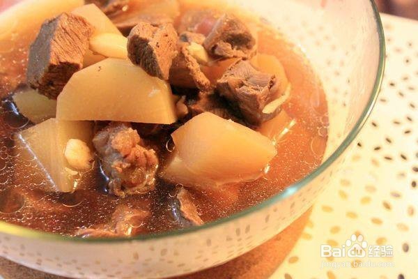 萝卜炖羊肉汤的制作方法