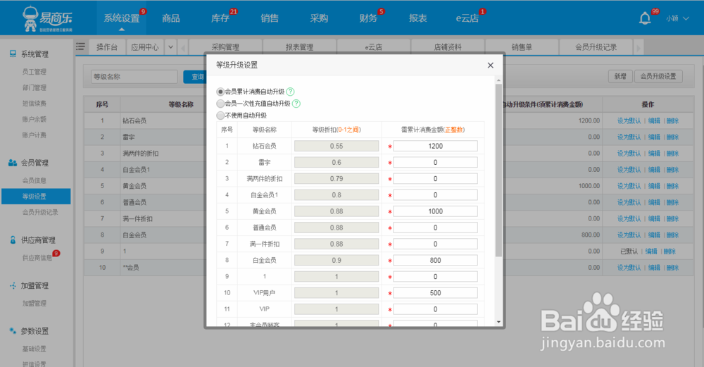易商乐会员积分管理系统有哪些功能？