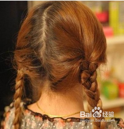简单韩式编发盘发图解