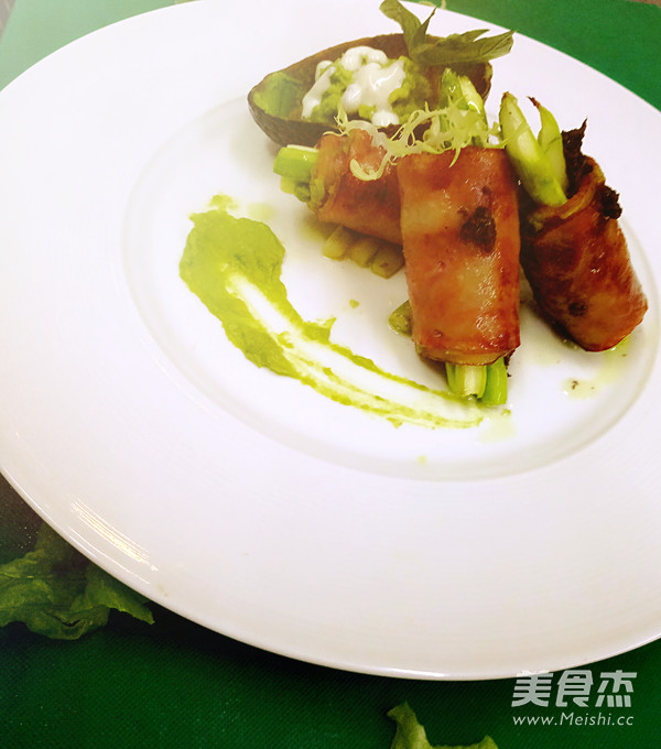 香煎黑松露芦笋培根卷