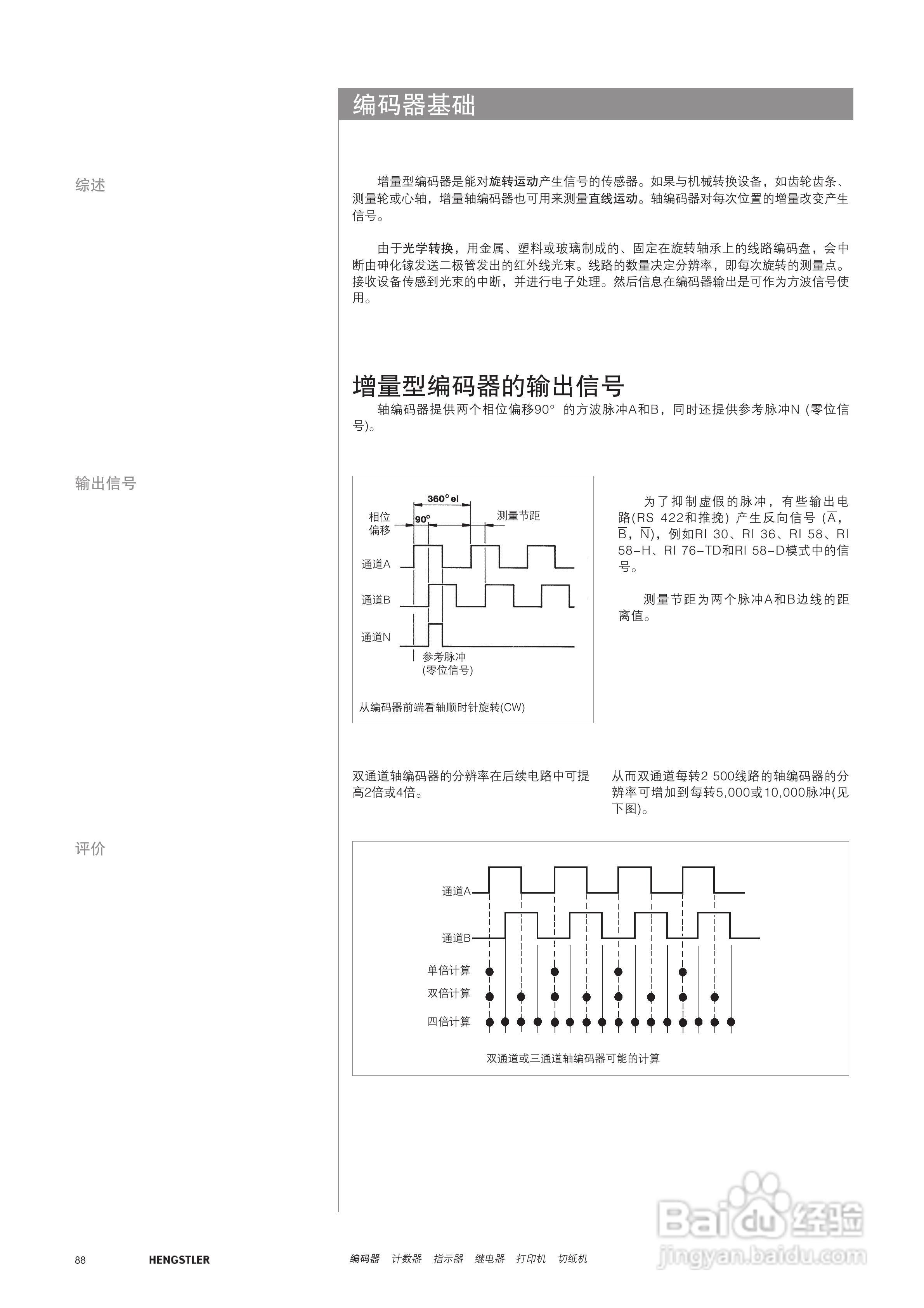 Hengstler 增量型编码器产品说明书:[9]