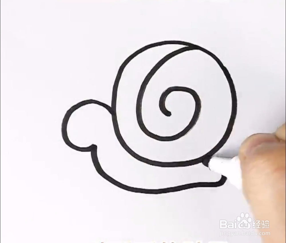 小蜗牛怎么简笔画 简笔画小蜗牛教学