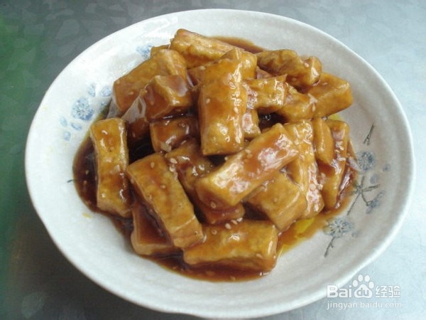 家常菜-糖醋芝麻豆腐