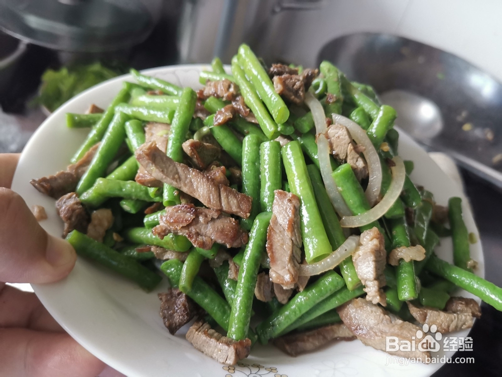 猪肉丝炒豇豆