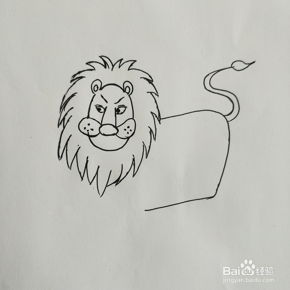 怎么画狮子的简笔画？