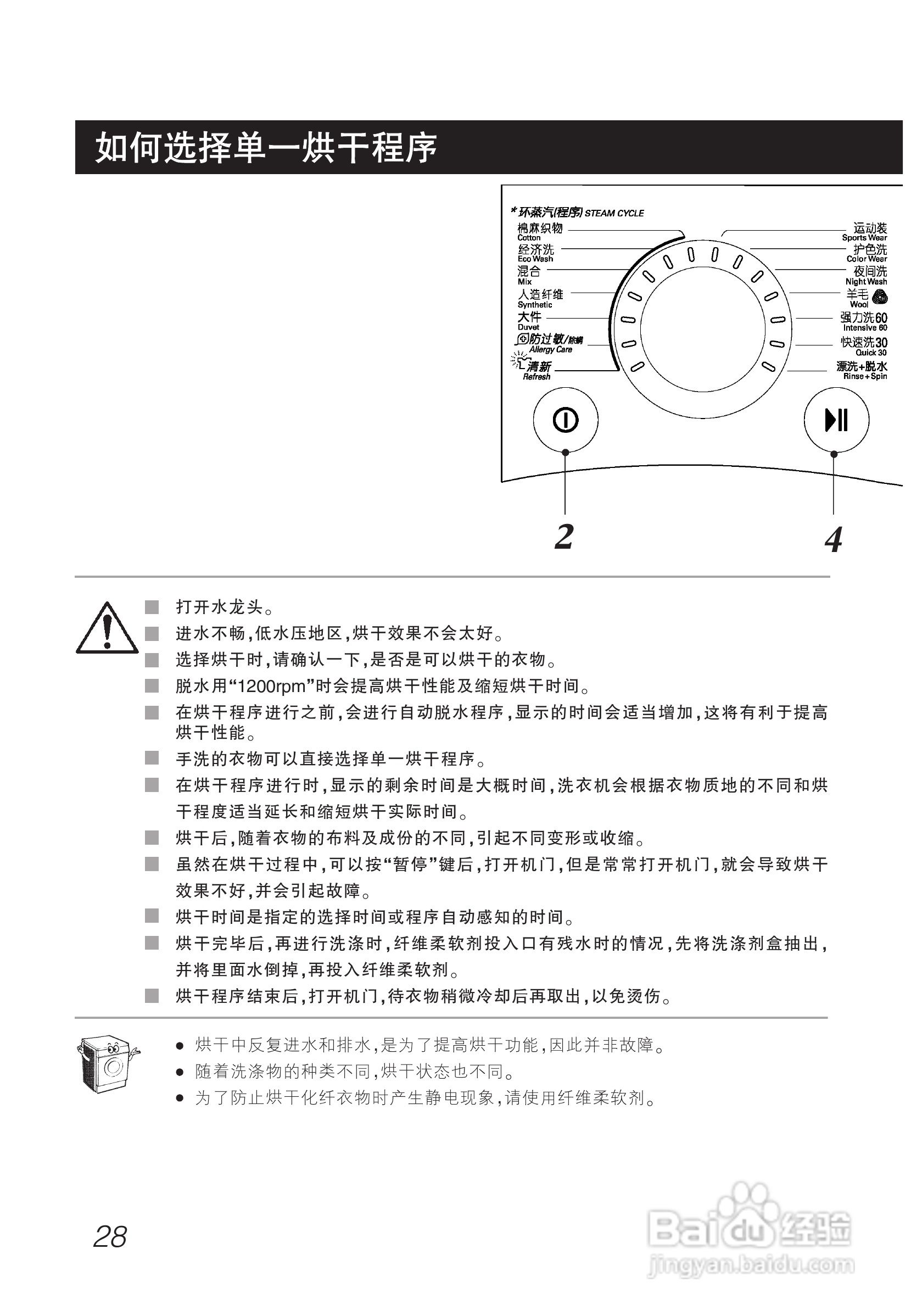 LG WD-A12355DS洗衣机使用说明书:[3]
