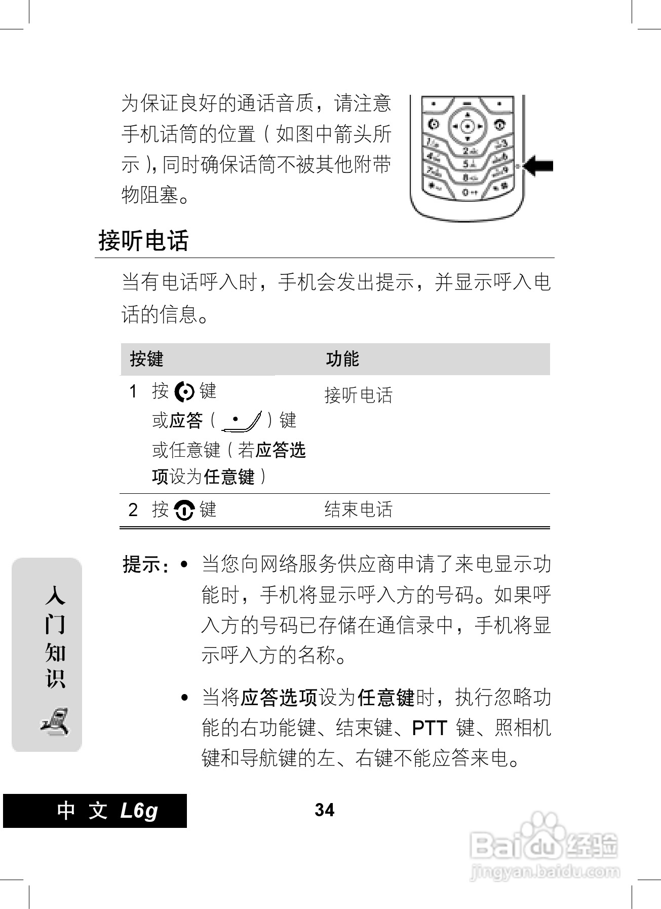 摩托罗拉L6G手机使用说明书:[4]