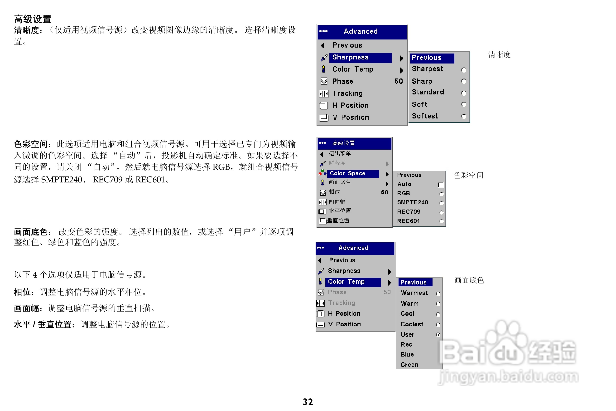 富可视 LP820投影机说明书:[4]