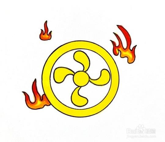 哪吒的风火轮怎么画
