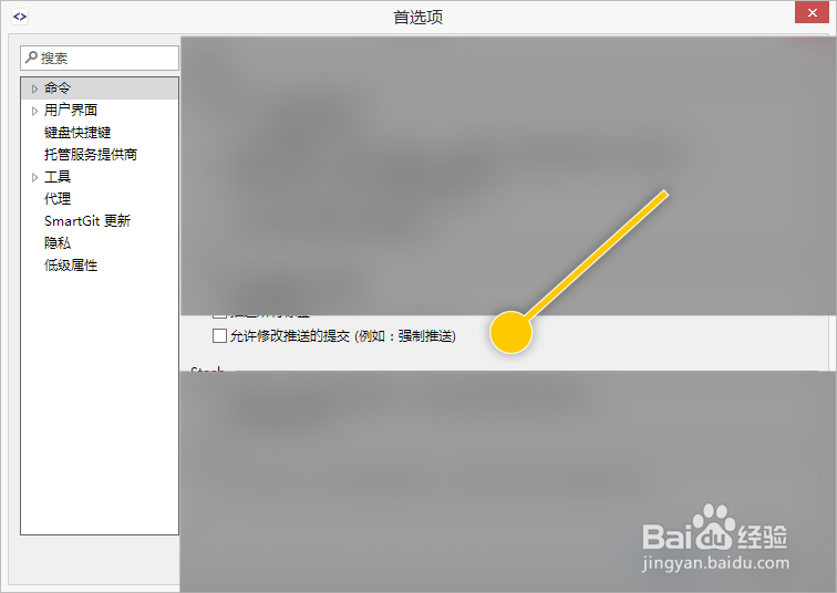 SmartGit怎么设置允许修改推送的提交