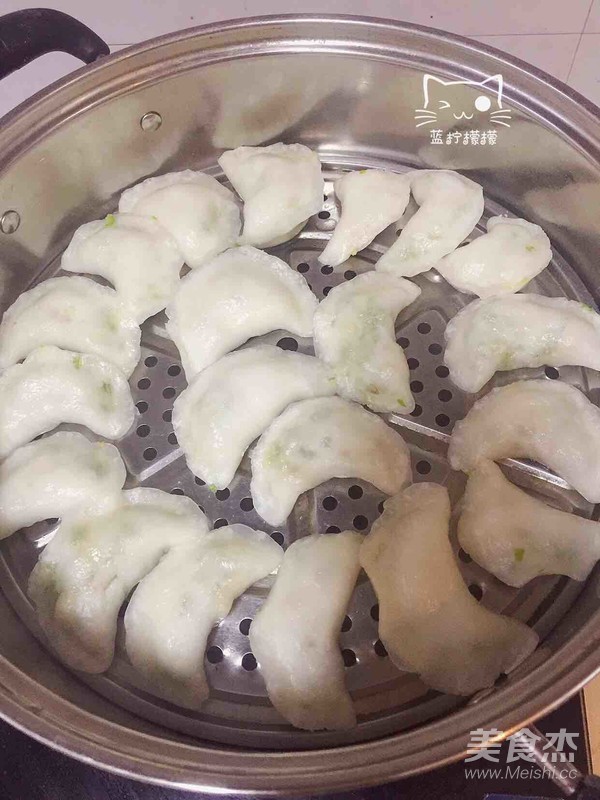 豆角鸡蛋水晶饺