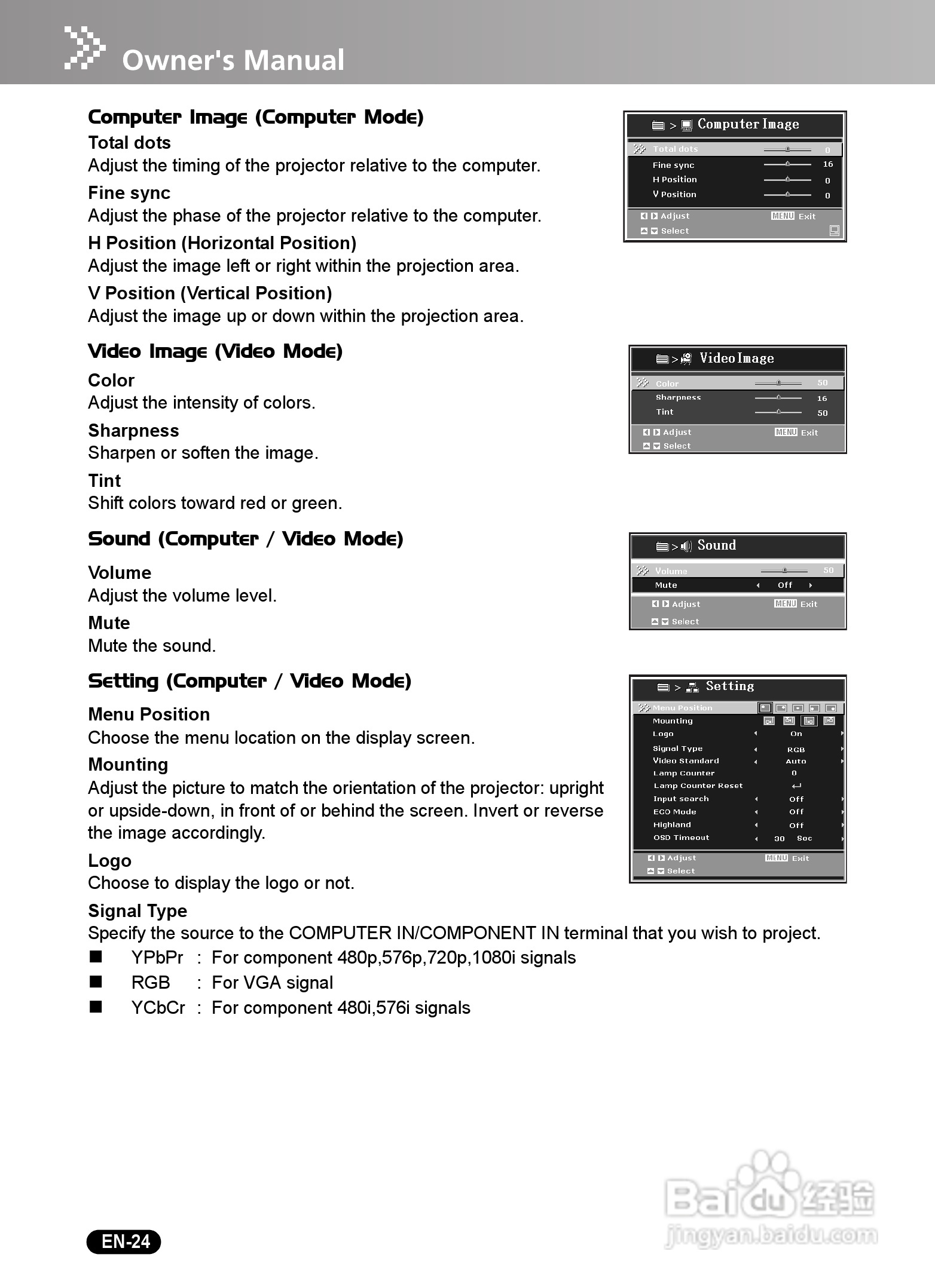 三洋 PDG-DSU21N投影机说明书:[3]