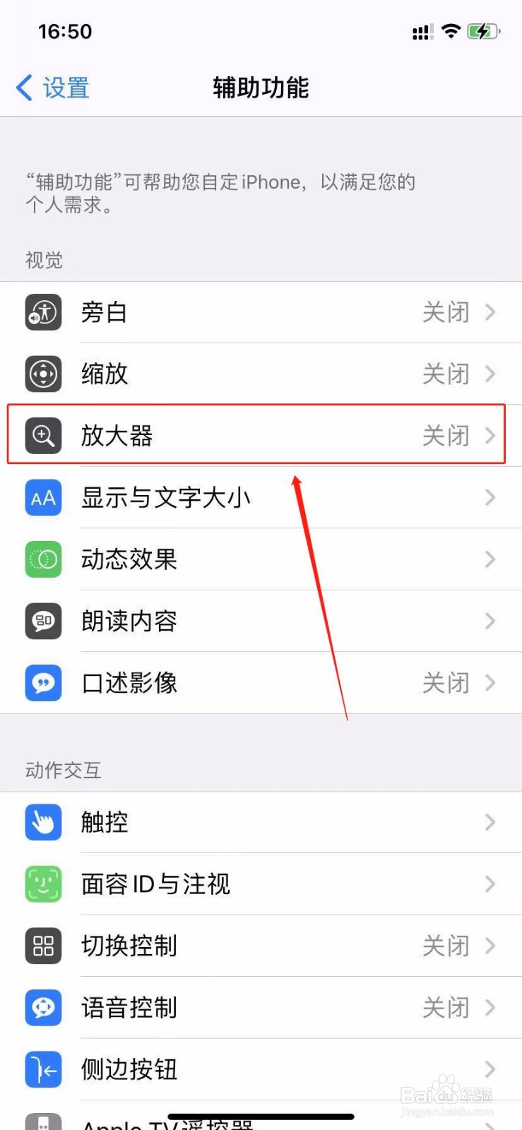 iPhone11怎么开启放大器功能