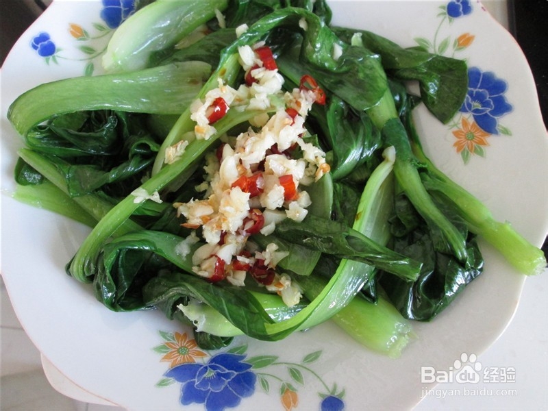 白灼油菜沙拉汁凉拌面