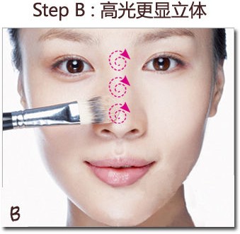3大彩妆技巧快速矫正鼻梁，摆脱扁塌鼻