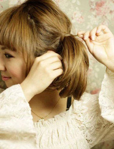 怎样打造超嫩妩媚日式盘发