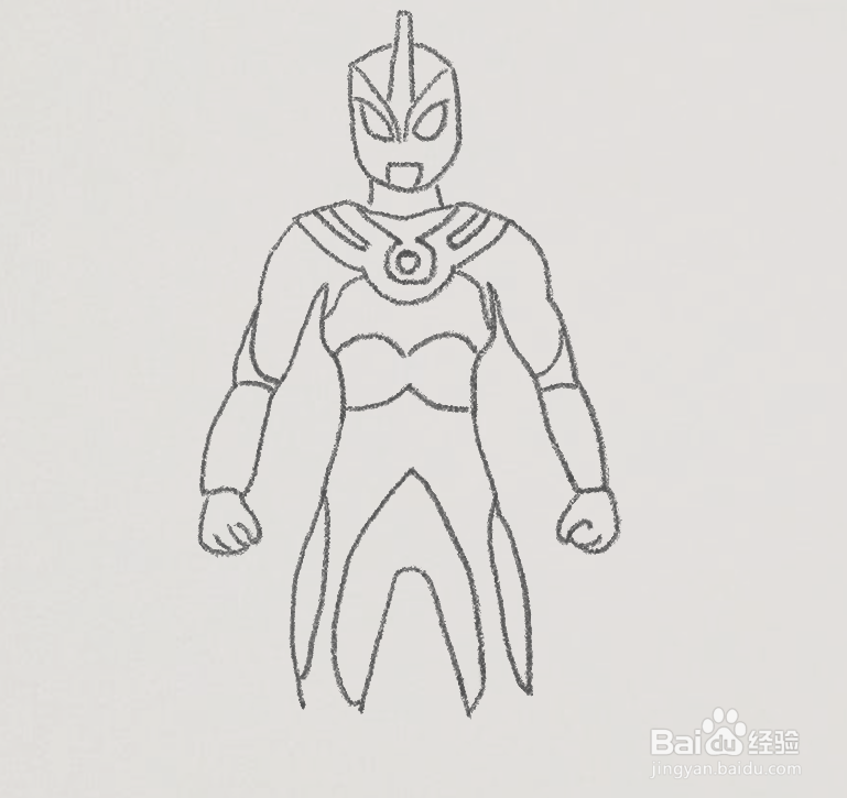 艾斯奥特曼简笔画