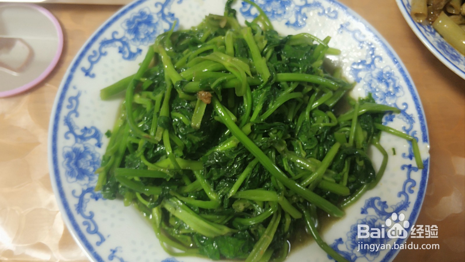 鸡油炒温菜的做法