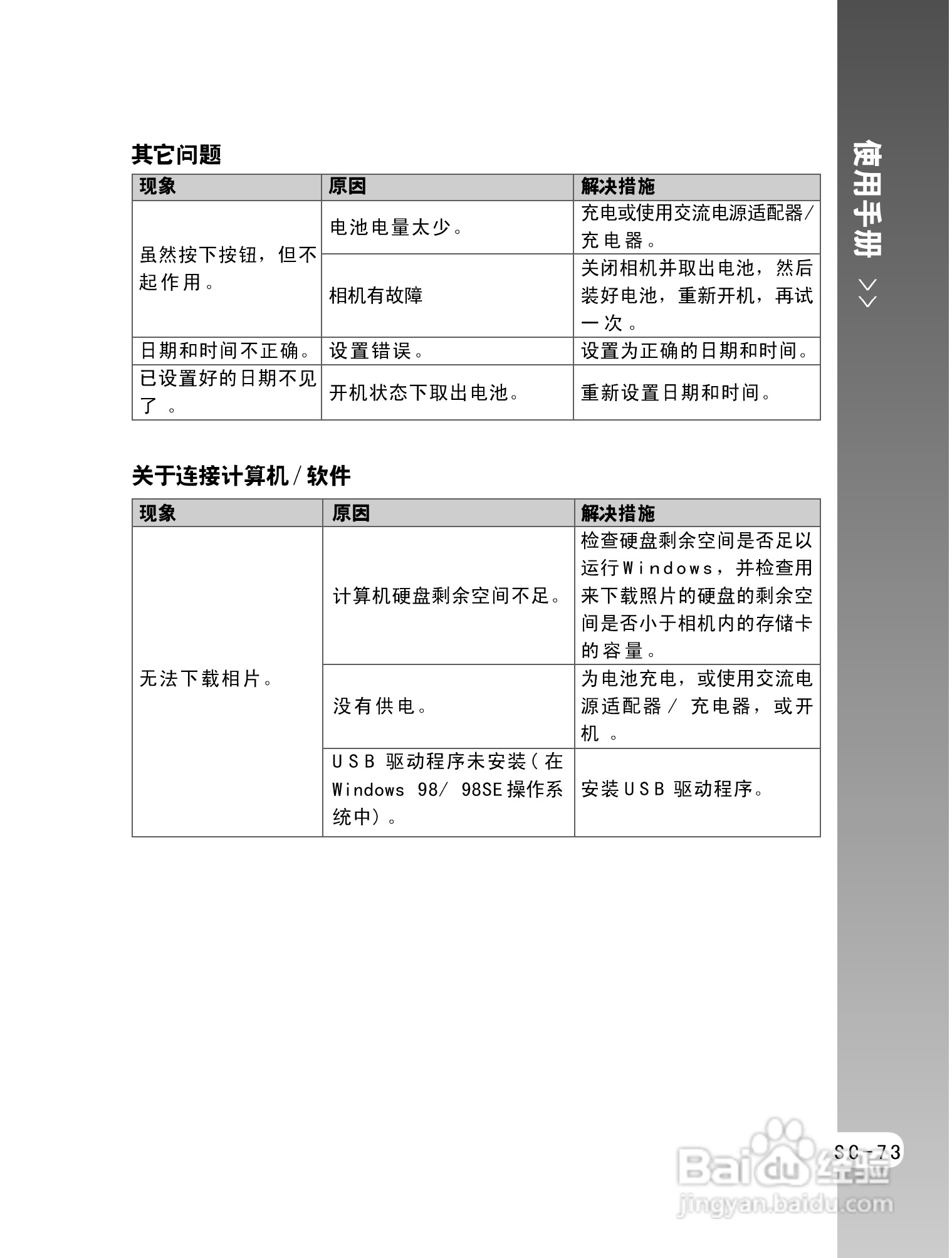 拍得丽ES-5码相机使用说明书:[8]