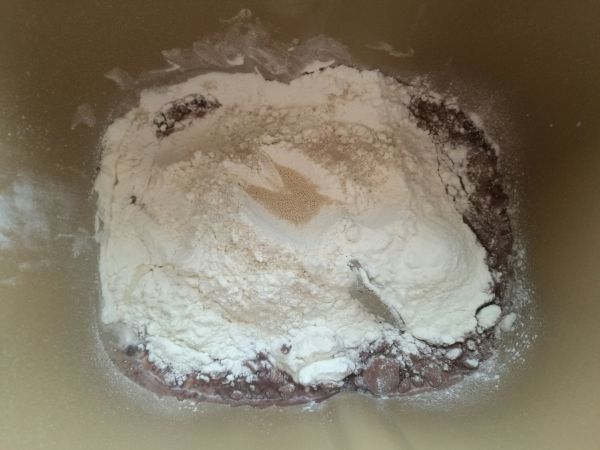 可可巧克力豆吐司