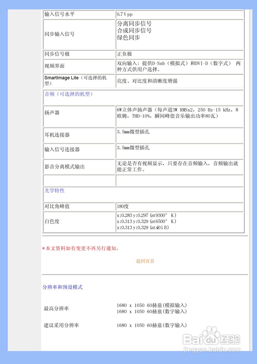 飞利浦200WS8FS/93液晶显示器使用说明书:[3]