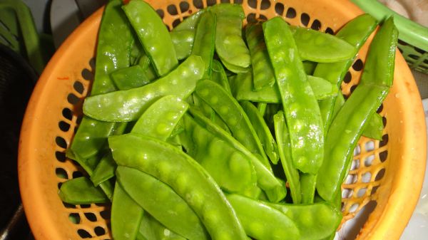 荷兰豆蘑菇炒腊肉