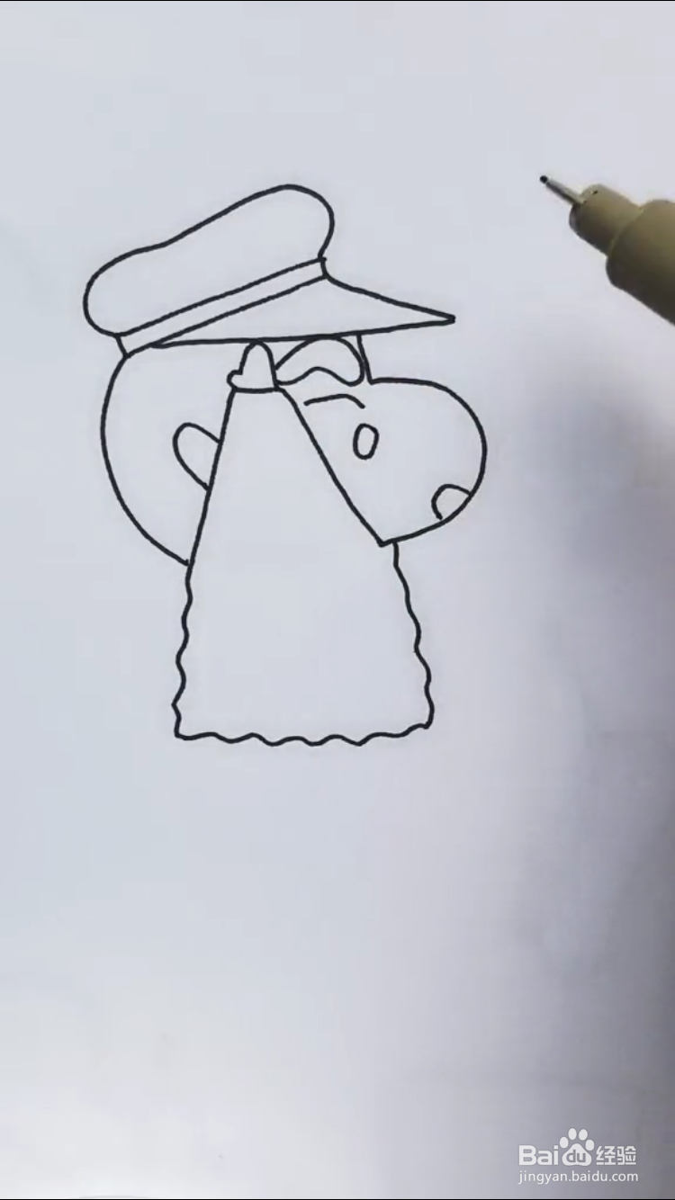 蜡笔小新的简笔画如何画？