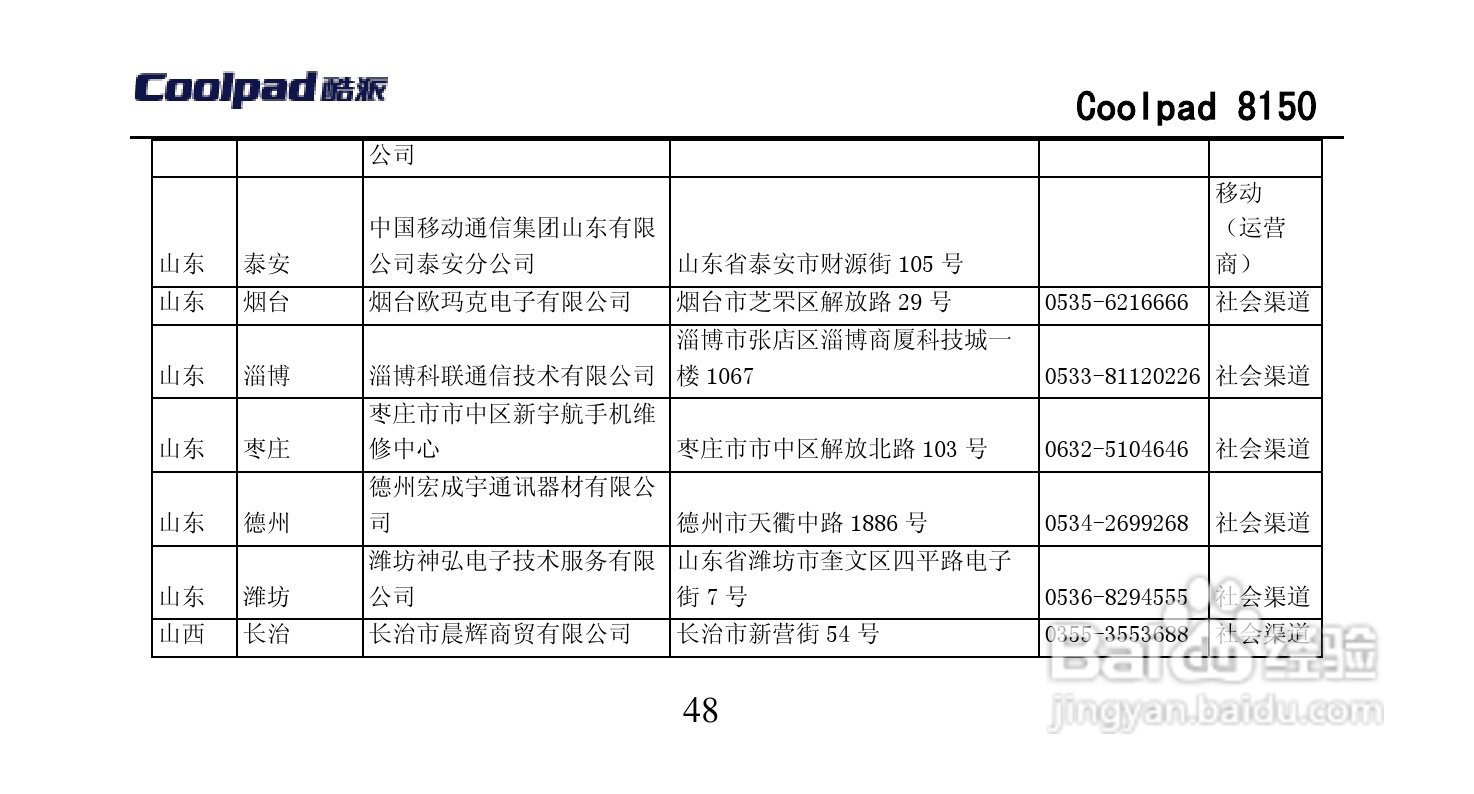 酷派 Coolpad 8150手机说明书:[10]
