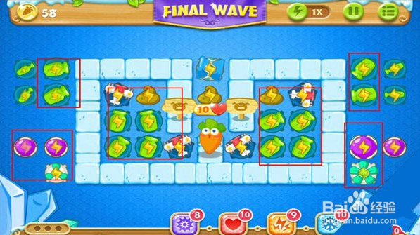 保卫萝卜2第32关通关金萝卜攻略