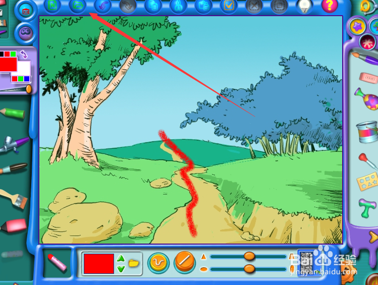 怎么给画板添加蜡笔涂鸦？