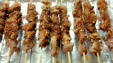 家庭版羊肉串