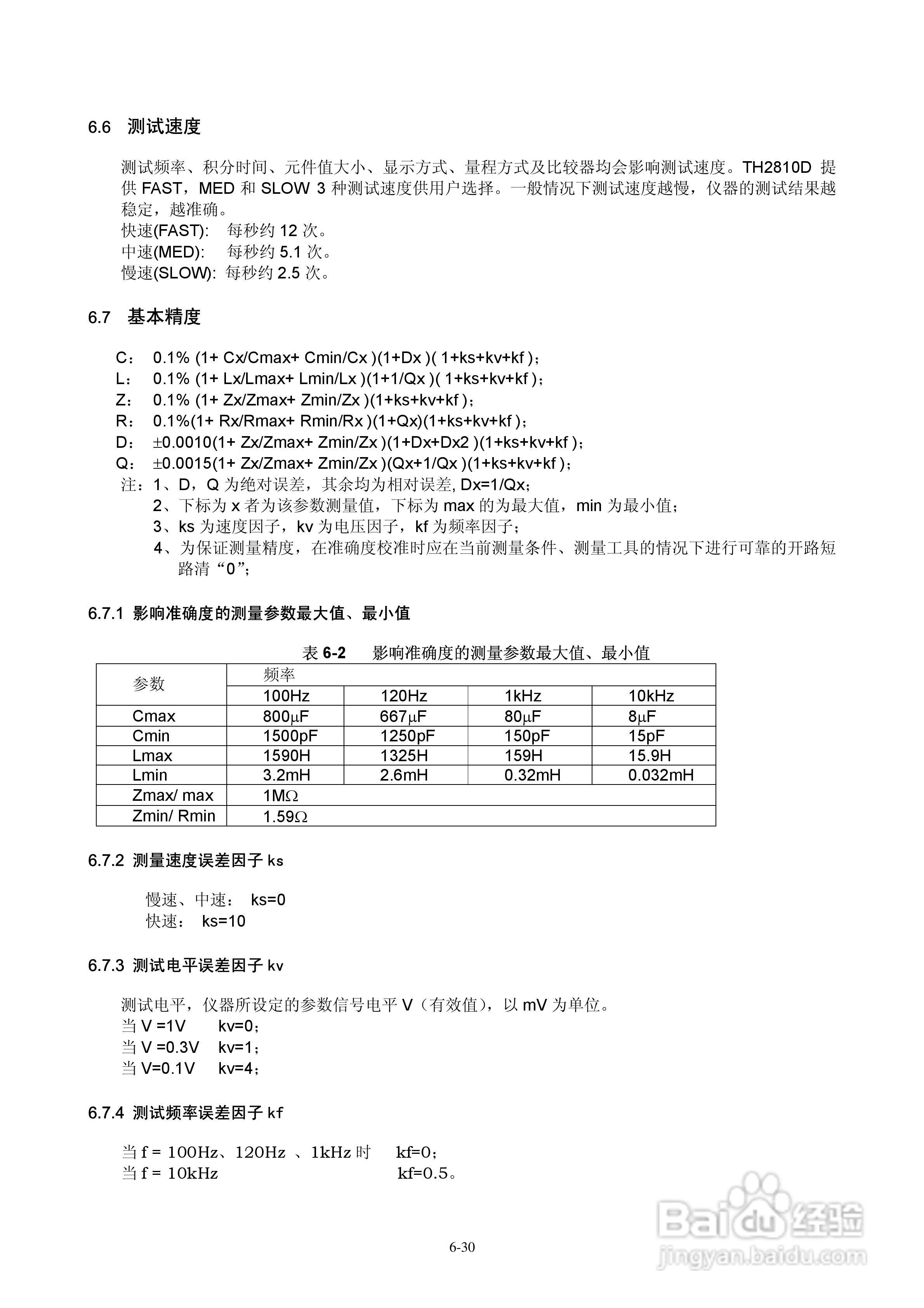 TH2810D型LCR数字电桥使用说明书:[4]