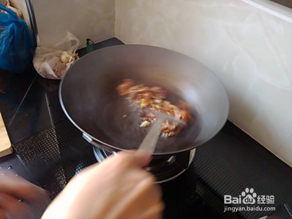 肉丝青椒扁豆的做法