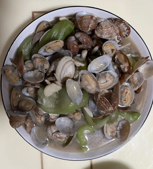 万能丝瓜蛤蜊花甲吃法