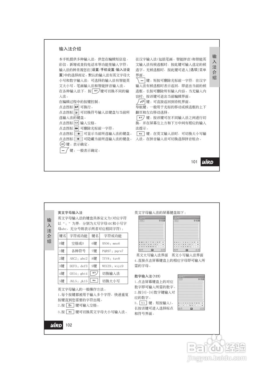 波导D780手机使用说明书书:[6]