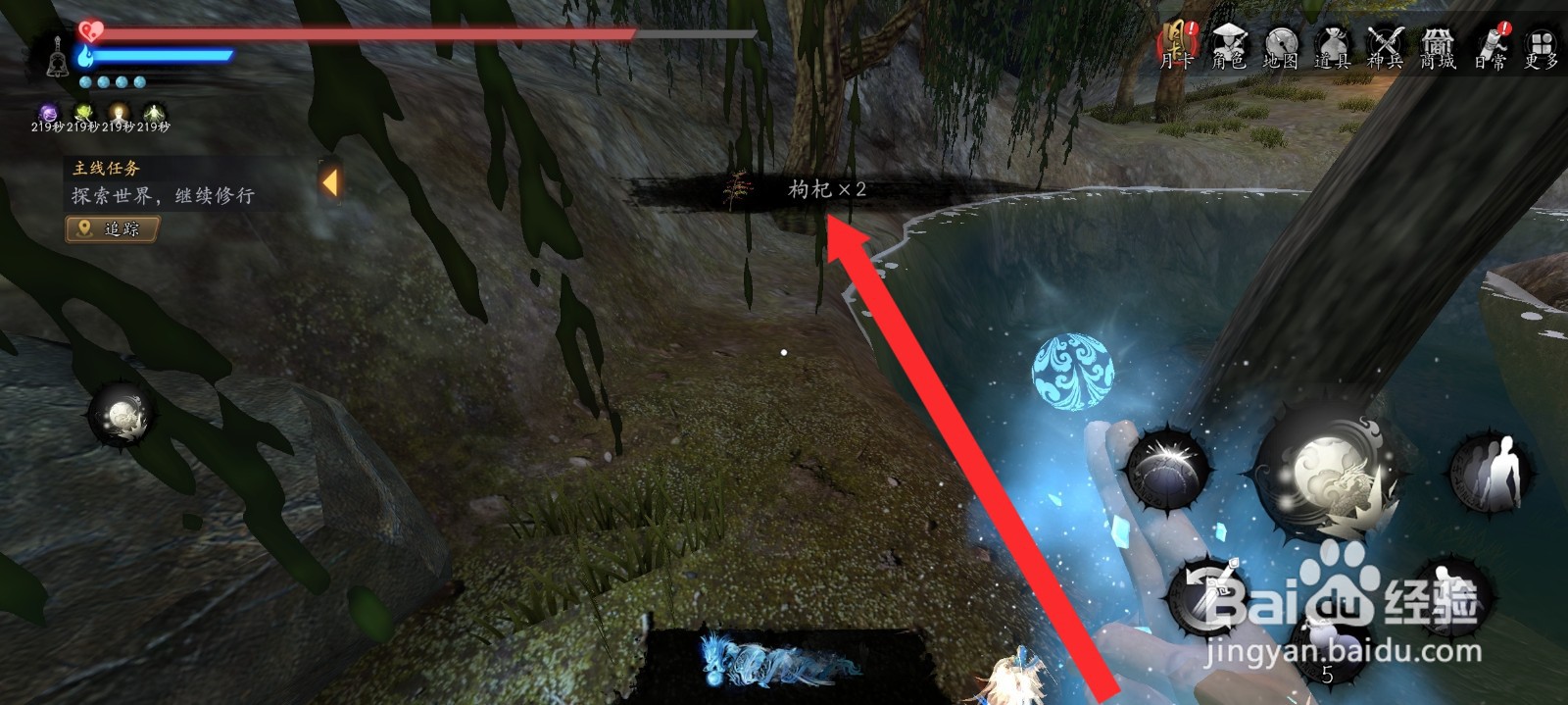 捕盗行纪如何获取到2株枸杞药材