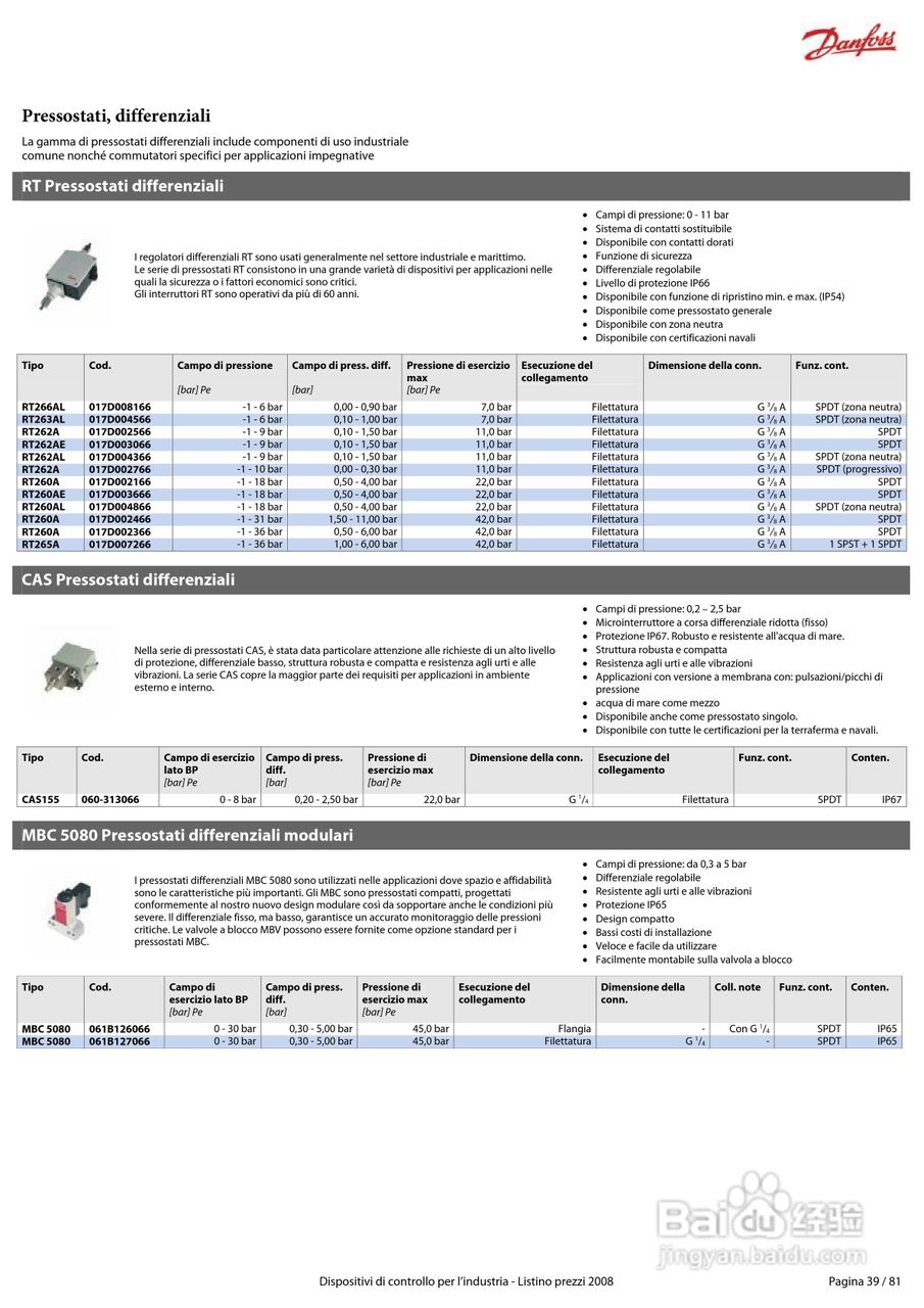 丹佛斯MBS1900压力变送器使用说明书:[4]
