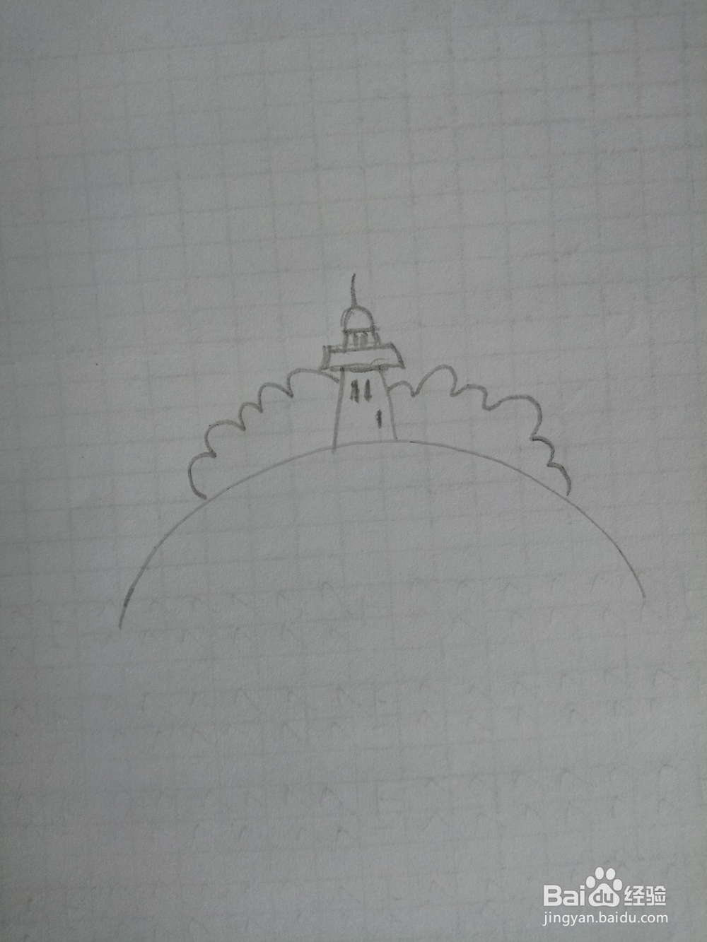 灯塔的简笔画