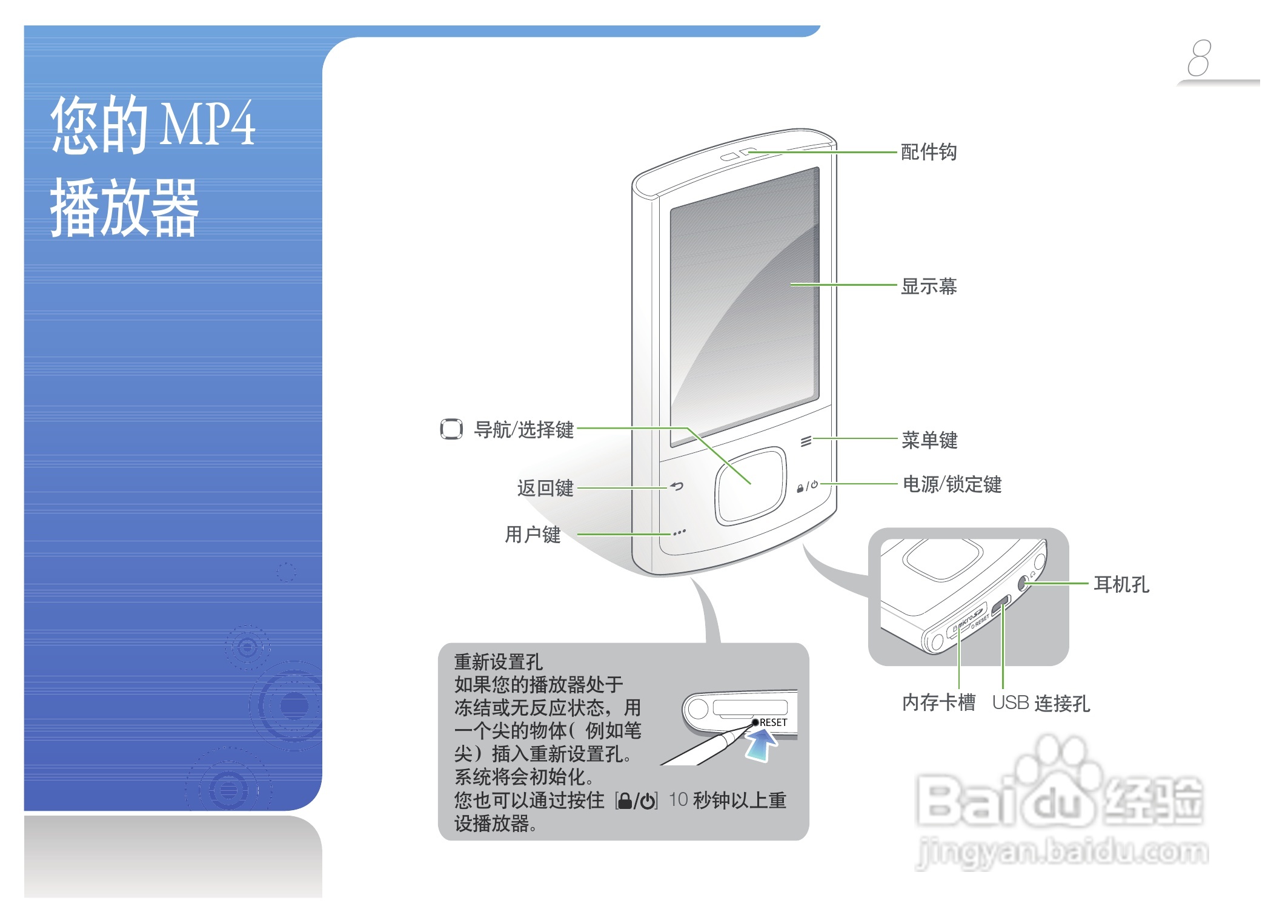 三星YP-R0AS MP4播放器使用说明书:[1]