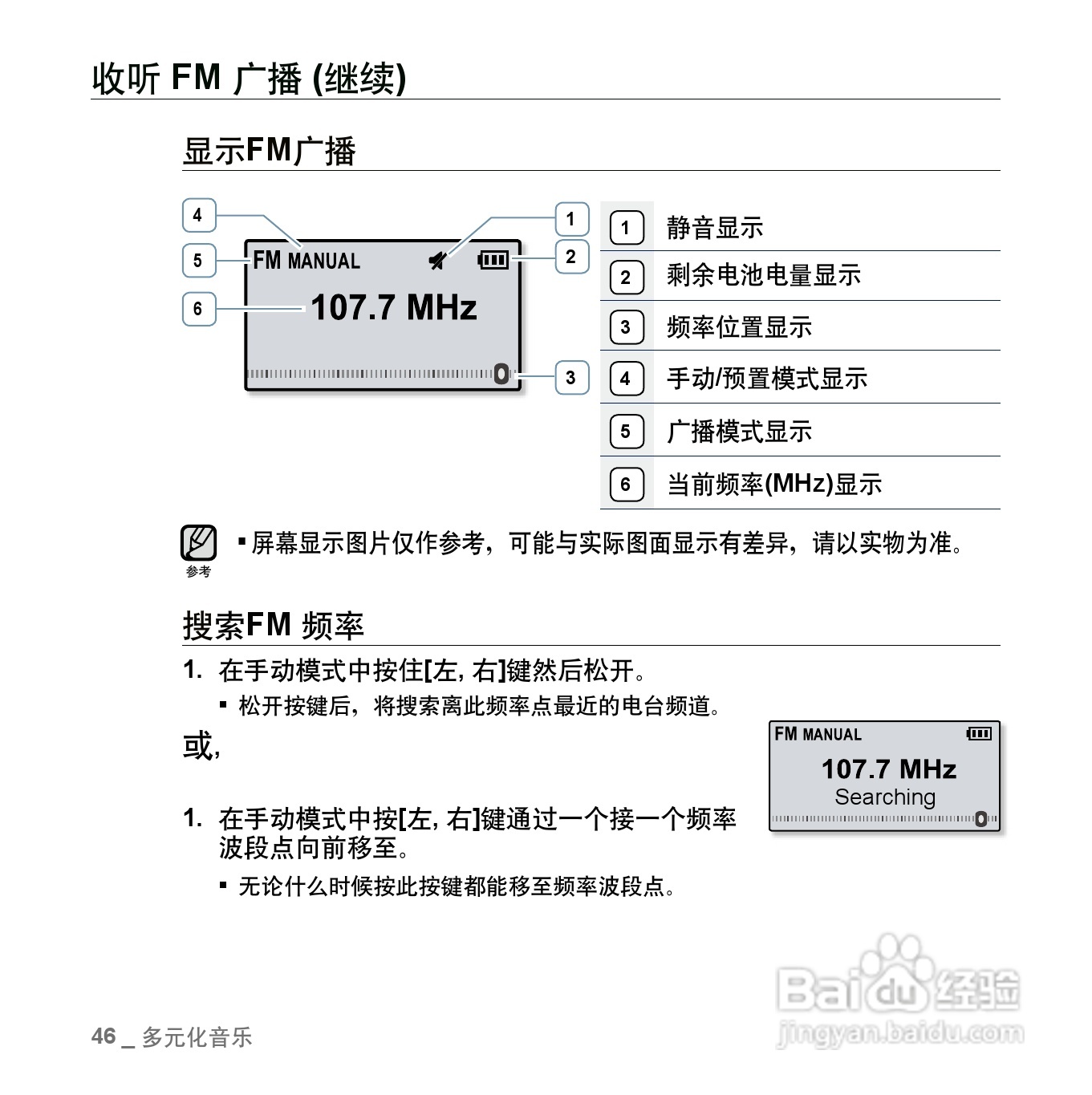 三星YP-U5QB MP3播放器使用说明书:[5]