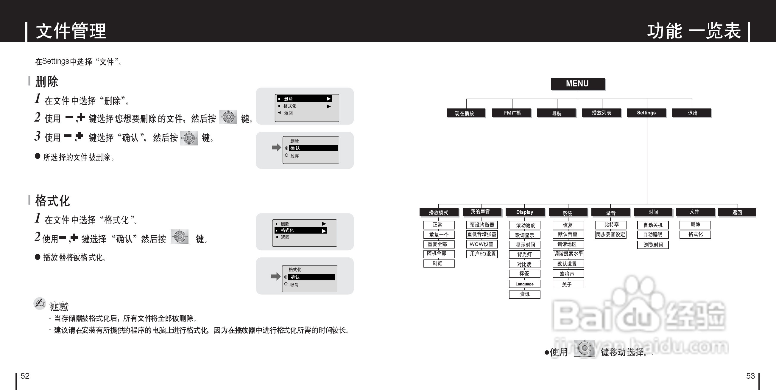 三星YP-MT6ZL数码音频播放器使用说明书:[3]