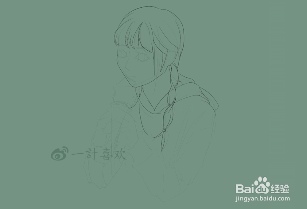 如何把照片画成二次元风格,手绘板非PS改照片