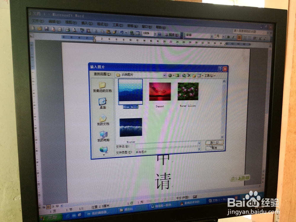 怎样在word文档中插入图片