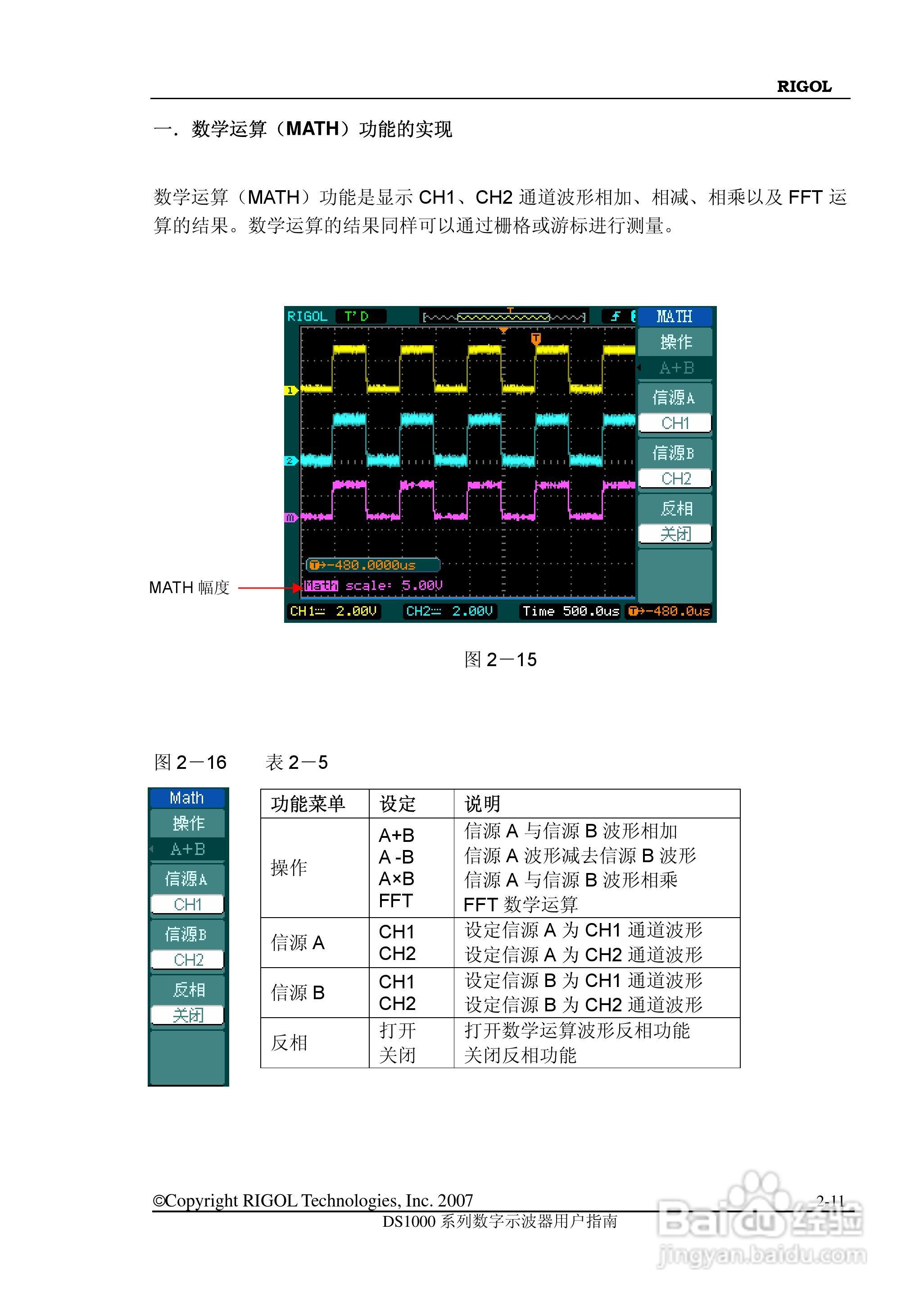 普源精电DS1022M数字示波器用户手册:[4]