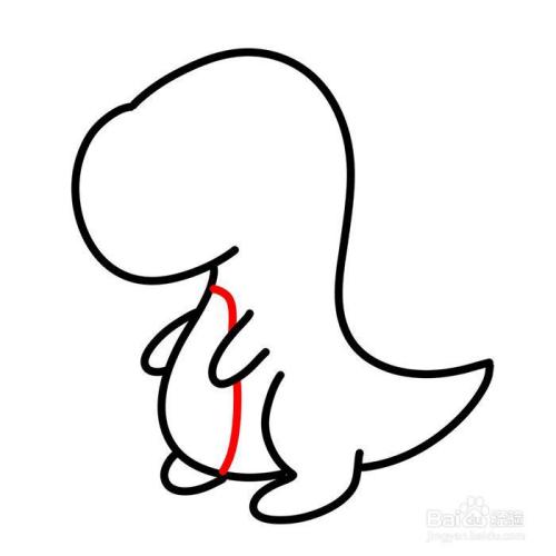 小恐龙简笔画怎么画