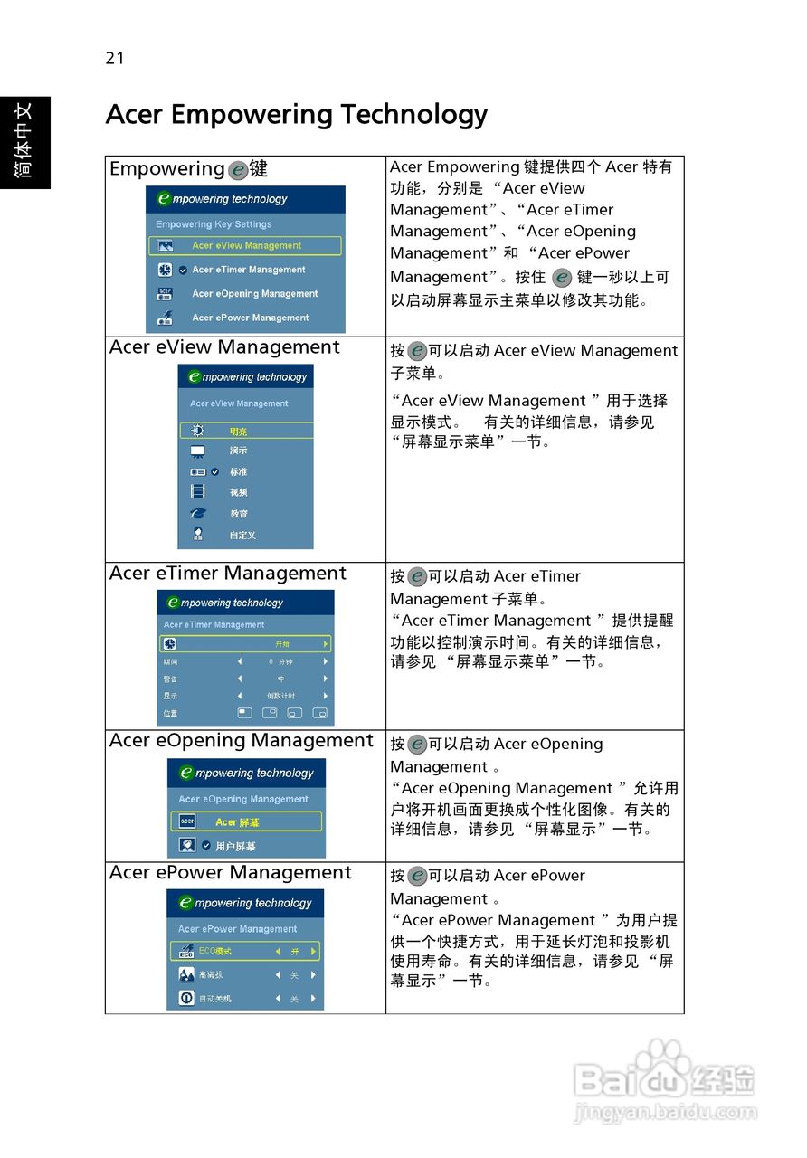 宏基P1200投影使用说明书:[3]