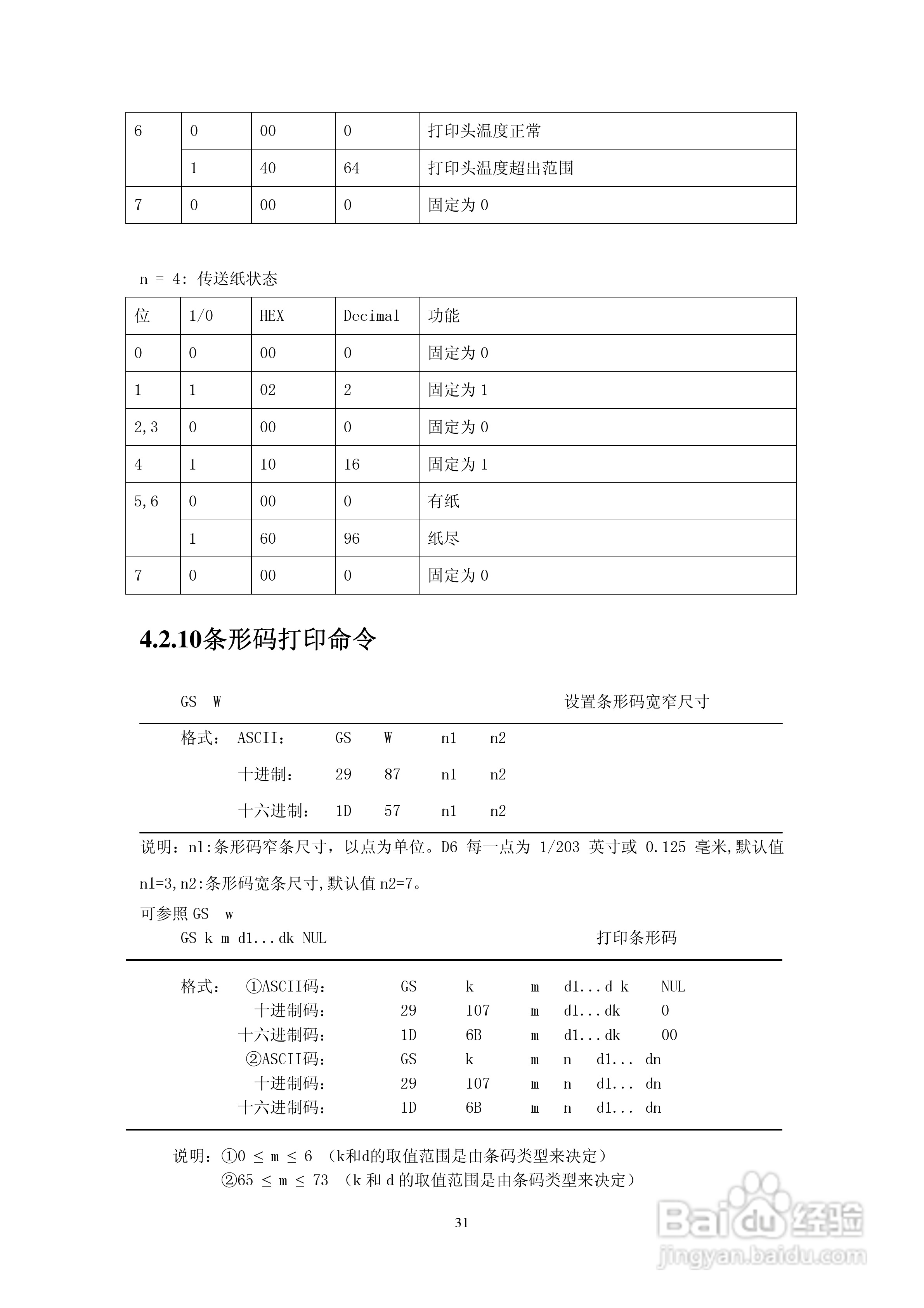 SP-RMDIIIB微型热敏打印机说明书:[4]